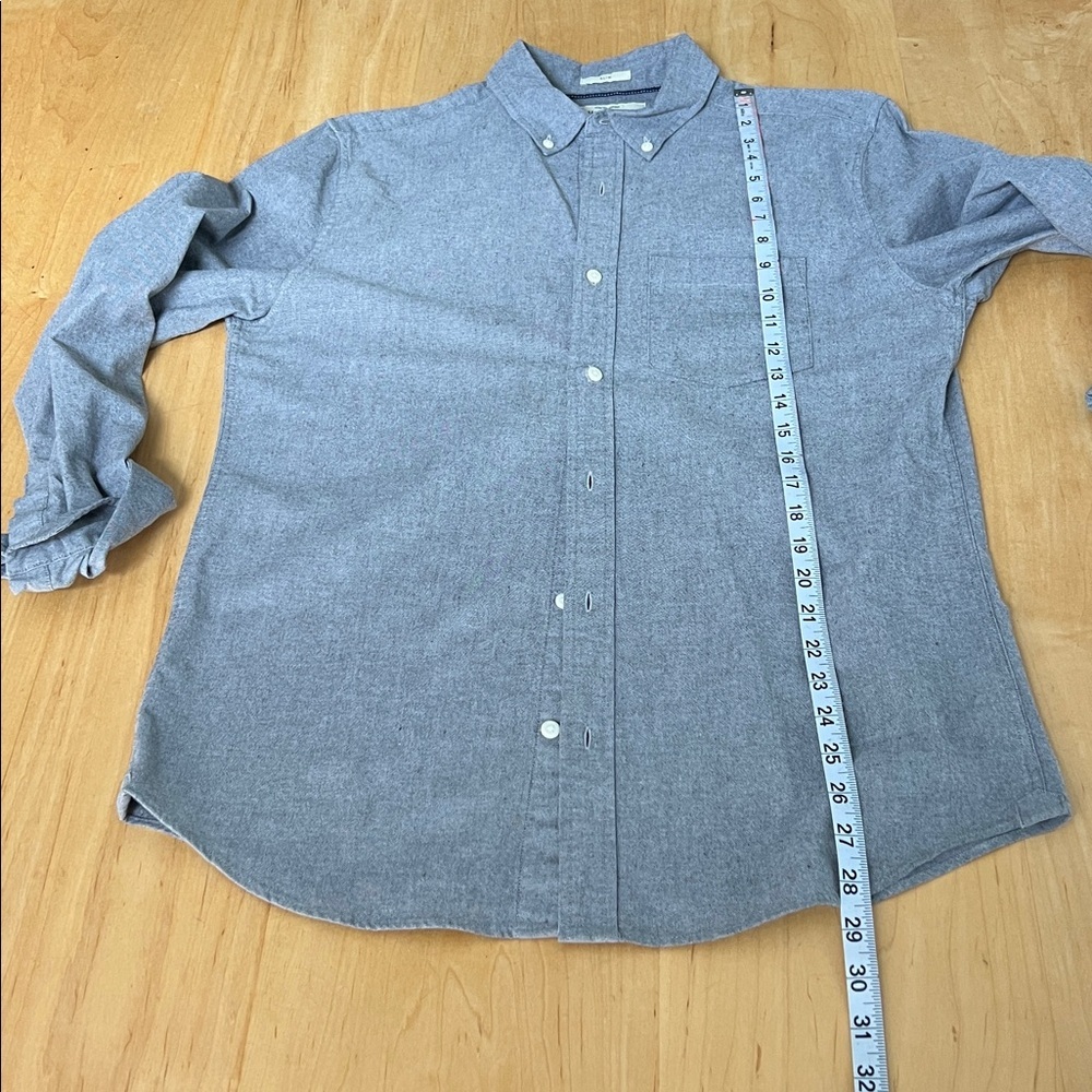 Men's Hawker Rye Grey Oxford Button-Down Shirt - Picture 4 of 4